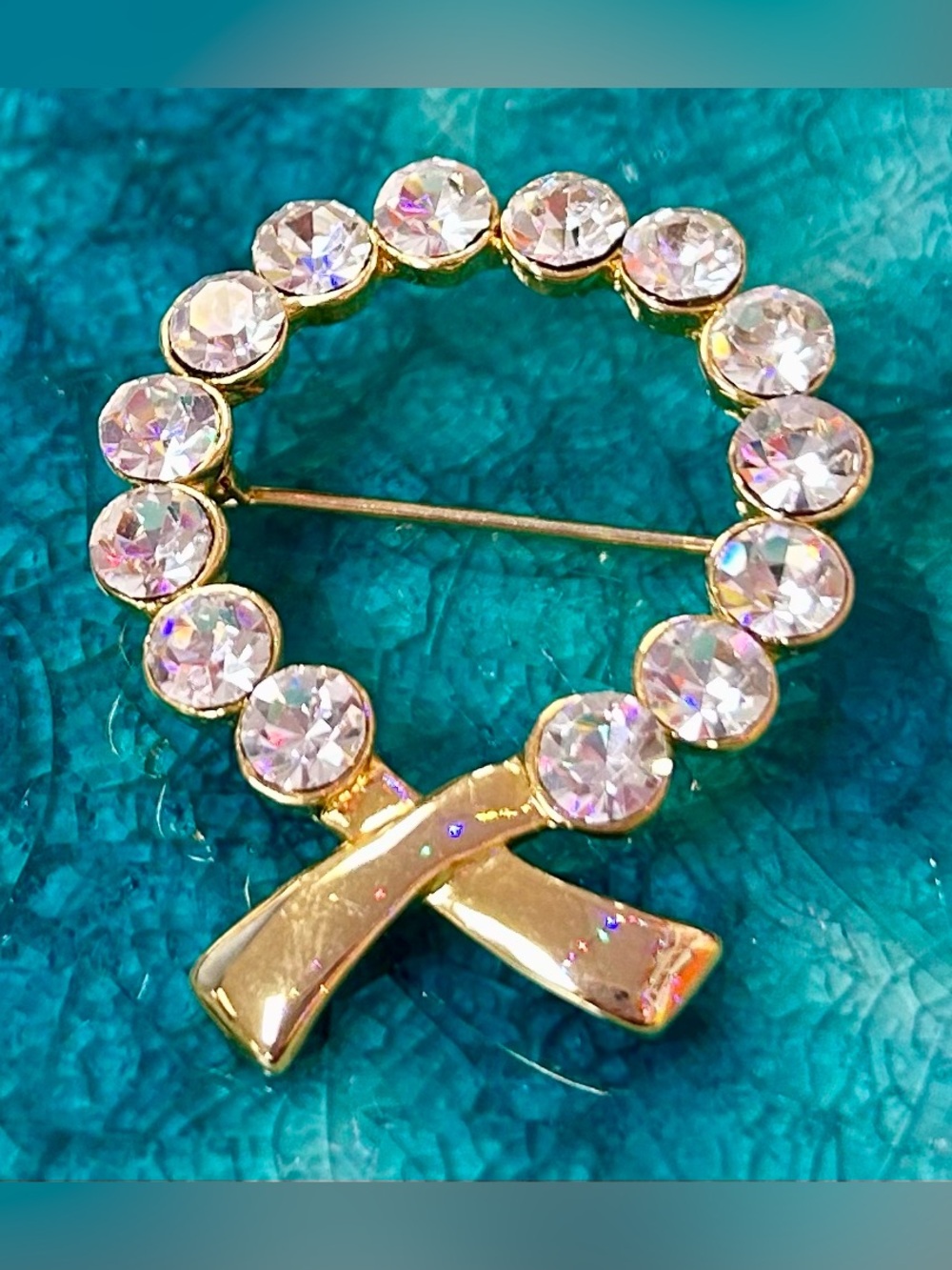 Lovely Vintage Rhinestone Brooch - Picture 4 of 6